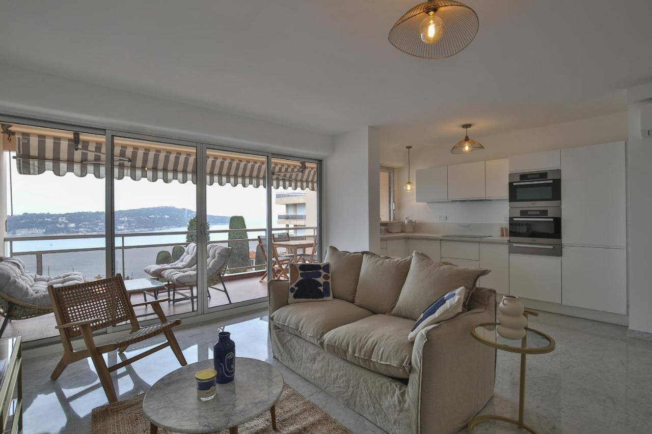 וילפראנש-סור-מר Sublime Appartement Vue Mer. Parking/Piscine/Clim מראה חיצוני תמונה