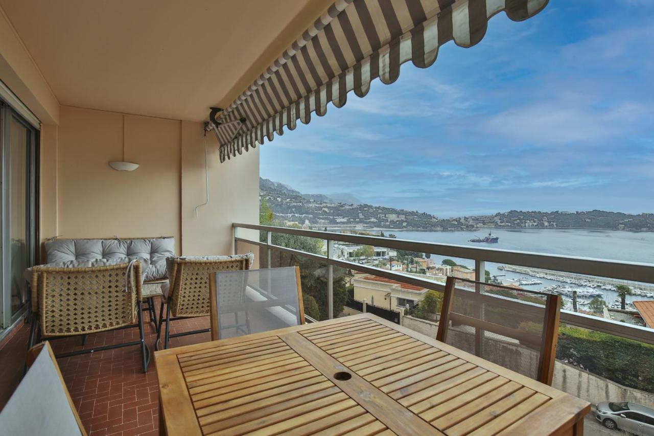 וילפראנש-סור-מר Sublime Appartement Vue Mer. Parking/Piscine/Clim מראה חיצוני תמונה